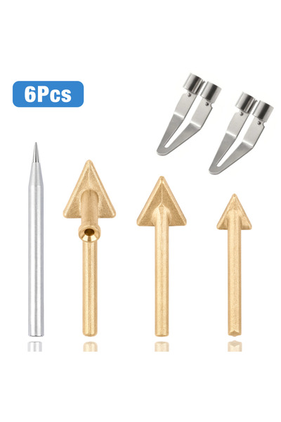 Choice مجموعة B-6 قطع: 4/6 قطع من رؤوس اللحام البلاستيكية، رؤوس مكواة اللحام،...