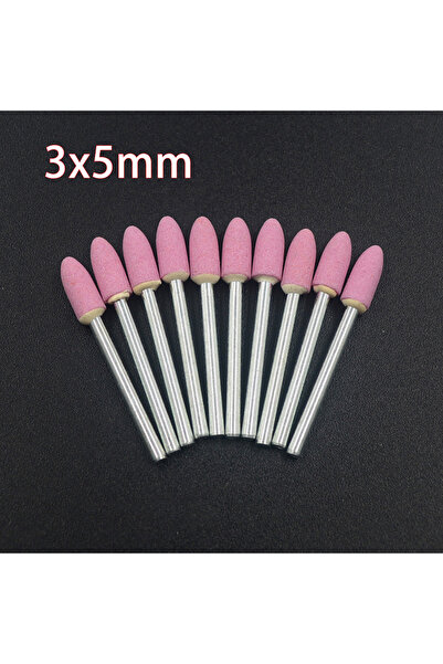 Choice4 10PCS 3x5mm Bullet 10pcs 3mm Shaft Mounted Ceramic Grinding Head Poli...