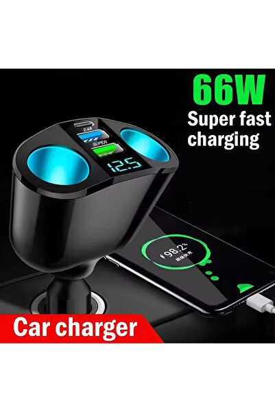 Choice شاحن سيارة واحد بقوة 120 واط بتقنية الشحن السريع QC3.0، محول طاقة USB ...