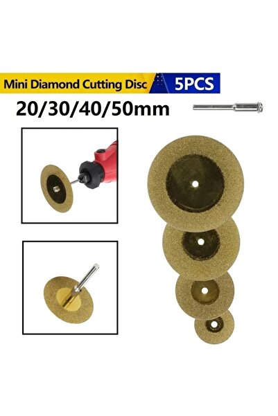 Choice مجموعة أقراص قطع ماسية مطلية بالتيتانيوم (TiN) مكونة من 5 قطع، لقطع ال...