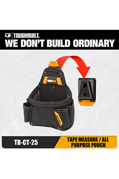 Choice Toughbuilt TB-CT-25 ClipTech Tape Measure Pouch 6-Layer Durable Tool O...
