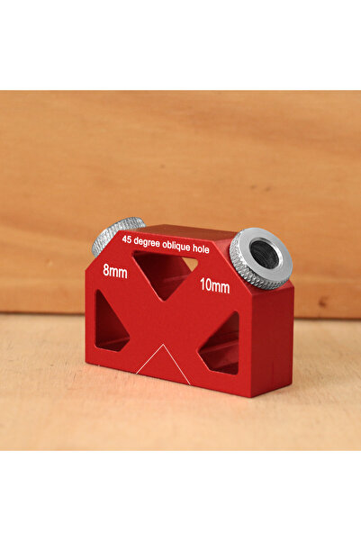 Choice 1pc Red 45° Angle Oblique Hole Drilling Positioner Locator, Aluminum D...