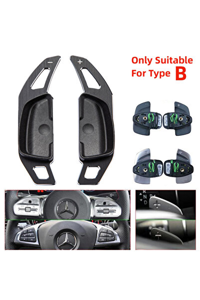 Choice For Type B Black Steering Wheel Shift Paddle For Mercedes Benz A B C S...