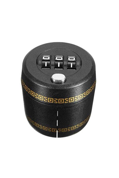 Choice قفل سري أسود بلاستيكي لزجاجة النبيذ، مزود بكلمة مرور، ملحقات بار النبيذ