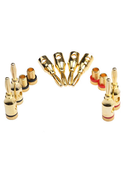 Choice 8PCS 20/8Pcs 24k Gold-Plated Banana Plugs 4mm Audio Speaker Connectors...