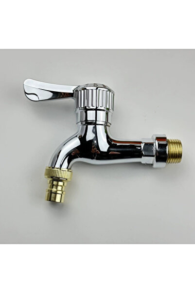 choice2 صنبور ماء كروم G1/2 C مع غسالة، 1/2 بوصة ذكر، مثبت على الحائط، مناسب ...
