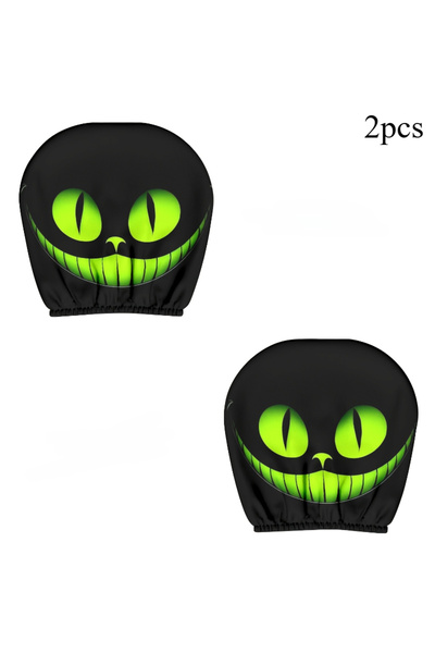 Choice 2pcs 2pcs Fantasy Smile Mystical Cat Eye Universal Car Seat Headrest C...