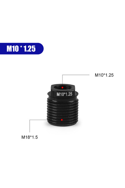 Choice4 محول مقبض ناقل الحركة من الألومنيوم M10x1.25 مع سن داخلي M8x1.25/M10x...