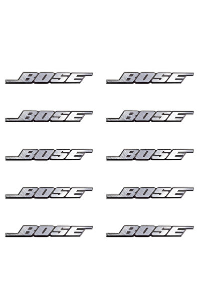 Choice ملصقات صوتية ثلاثية الأبعاد من الألومنيوم من BOSE - 10 قطع - شعار Harm...