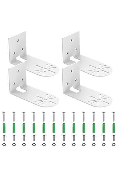 Choice 4 قطع من حوامل كاميرات PTZ على شكل حرف L، مثبتة على الحائط، مقاس 3.74 ...
