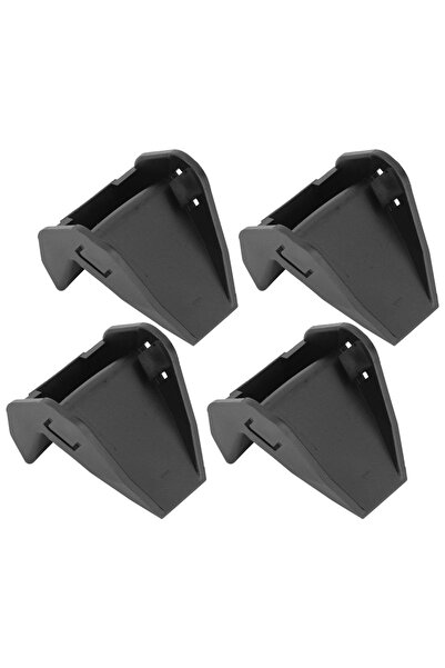 Choice طقم حماية جنوط عجلات ABS عالمي أسود مكون من 4 قطع، مزود بفكي تثبيت ووا...