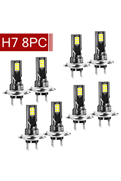 Choice3 8PC 1/2/4/8PCs H7 Led Headlight Bulb Kit Car Fog Light Bulbs 12V 55W ...