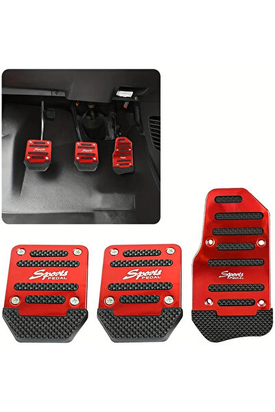 Choice1 غطاء حماية دواسات السيارة الحمراء العالمي، دواسة الفرامل، دواسة الوقو...