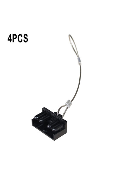 Choice1 طقم أغطية غبار أسود 50 أمبير، 4 قطع، أسود/أحمر، لموصلات قابس أندرسون،...