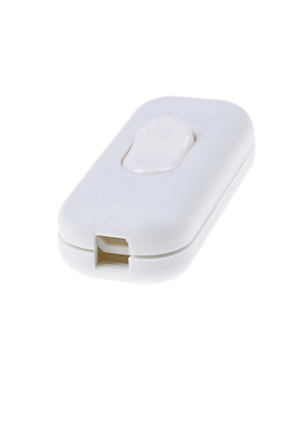 Choice1 مفتاح تشغيل/إيقاف أبيض اللون، 220 فولت، قطعة واحدة، سلك توصيل لمصباح ...