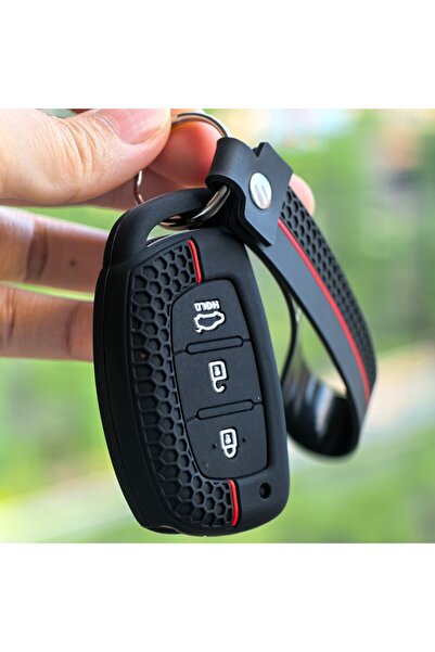 Choice4 سلسلة مفاتيح سيليكون من النوع C لسيارات هيونداي IX35 جراند، I10 إلنتر...