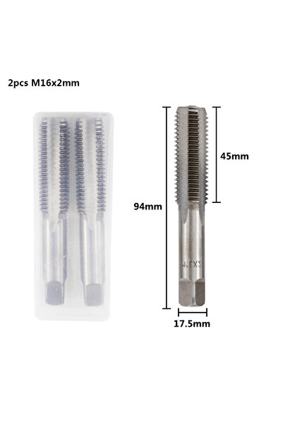 Choice5 2pcs M16x2.0 CMCP 2pcs M2 M3 M4 M5 M6 M7 M8 M10 M12 M14 M16 HSS Screw...