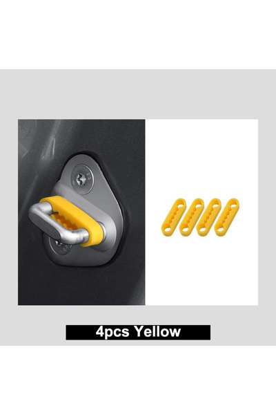 Choice 4 قطع من أغطية حماية أبواب السيارات المصنوعة من السيليكون الأسود العال...