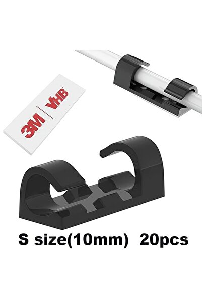 Choice5 S-20Pcs-Black 20/40Pcs Cable Clips with Strong Self-Adhesive Cable Ma...