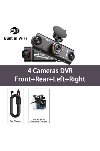 choice2 جهاز تسجيل فيديو رقمي للسيارة MN23-4CH مزود بأربع كاميرات، يدعم تقنية...