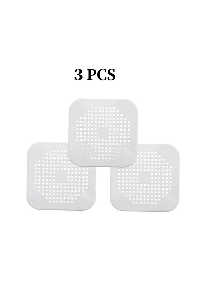 Choice ثلاث قطع من مصارف السيليكون المربعة البيضاء الماصة، مناسبة للمصارف وال...