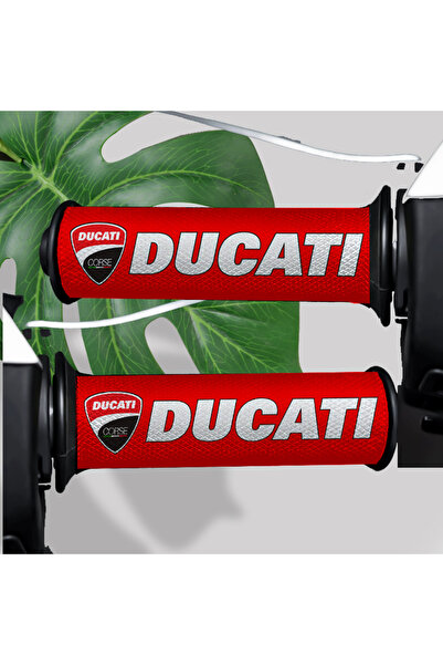 Choice1 ملصقات شعار دوكاتي الحمراء لمقود الدراجة النارية موديل 2026، مقاومة ل...