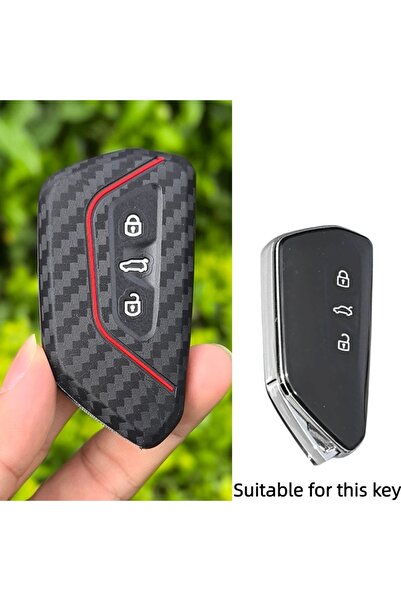 Choice غطاء مفتاح سيارة من السيليكون الأسود، مناسب لسيارة سيات ليون Mk4 كوبرا...