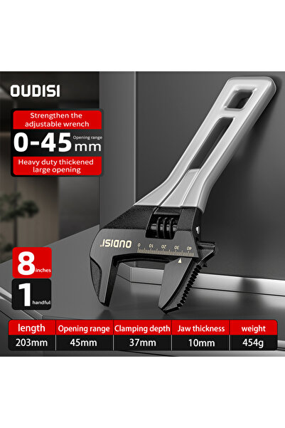 choice2 مفتاح ربط صغير متعدد الوظائف، خفيف الوزن، قابل للتعديل، بفتحة كبيرة، ...