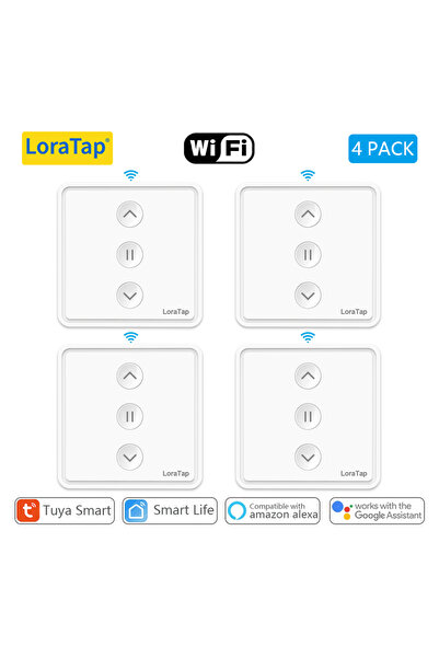 choice2 عبوة من 4 قطع من ستائر لوراتاب الدوارة، مفتاح زر ضغط، محرك كهربائي ذك...