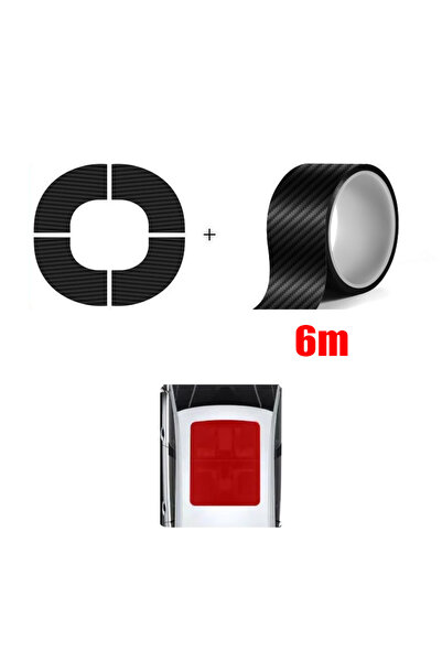 Choice3 شريط لاصق مقاوم للماء بطول 6 أمتار بنمط الكربون لعزل فتحة سقف السيارة...