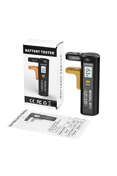 Choice black Digital Battery Tester LCD Display Battery Voltage Tester Univer...