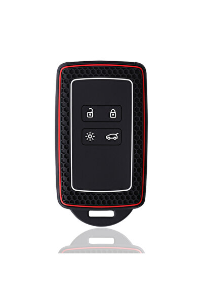 Choice غطاء مفتاح من السيليكون الأسود لسيارات رينو أسترال، كابتور، أركانا، كو...