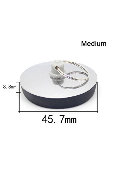 Choice سدادة حوض استحمام متوسطة الحجم من الفولاذ المقاوم للصدأ، قطعة واحدة، م...