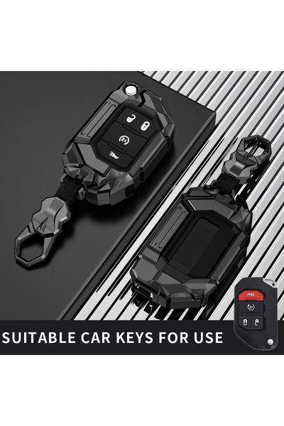 Choice غطاء مفتاح السيارة من النوع H مناسب لسيارات جيب رانجلر ودودج جراند شير...