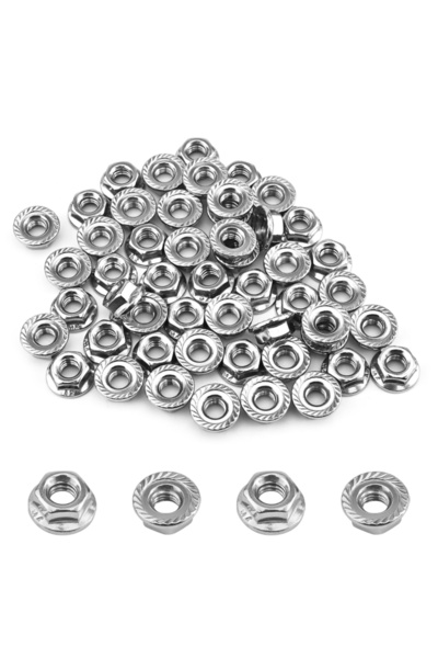 Choice4 20 قطعة من صواميل شفة سداسية مترية من الفولاذ المقاوم للصدأ 304، مقاس...