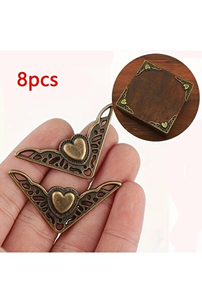 Choice 8pcs 8Pcs Metal Crafts Decorative Wood Box Feet Leg Corner Protector G...