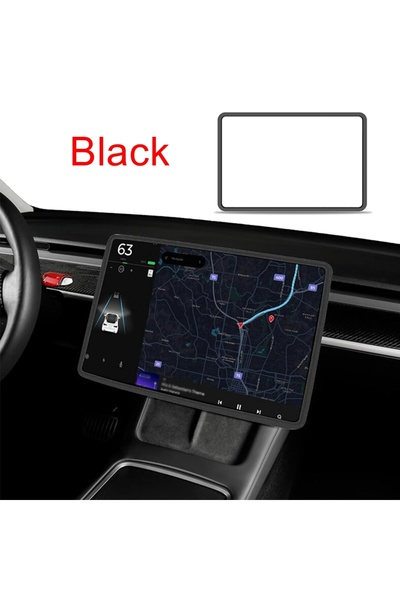 Choice Black For Tesla Model 3 Y Juniper Silicone Protective Frame Edge Cover...