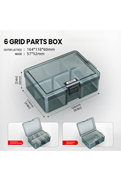 choice2 0170 AIRAJ Plastic Toolbox Storage Classification Electronic Componen...