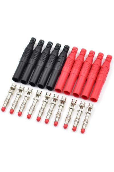 Choice1 10 قطع من موصلات الموز المعزولة ذات اللونين، مغلفة بغلاف أمان، مقاس 4...