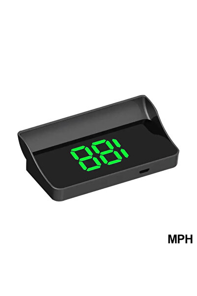 Choice3 شاشة عرض أمامية عالية الدقة للسيارة باللون الأخضر، عداد سرعة GPS، سرع...