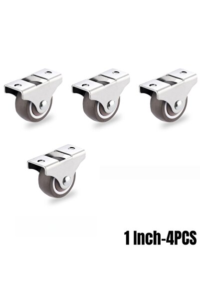 Choice عجلات دوارة صغيرة صلبة مقاس 1 بوصة - 4 قطع أو 4/8 قطع، عجلات دوارة صغي...