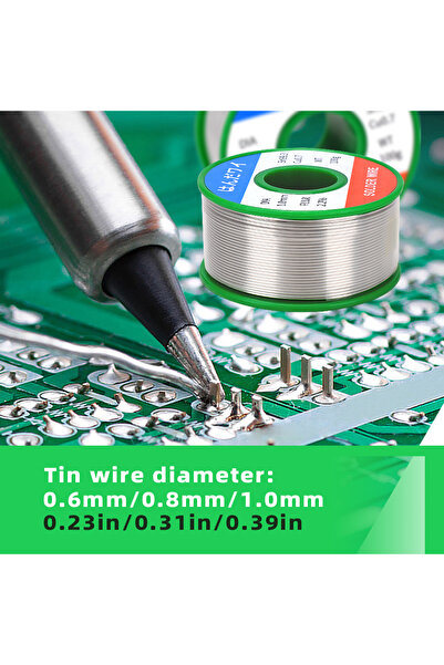 Choice سلك لحام خالٍ من الرصاص، 0.8 مم، 100 غرام، Sn99.3 Cu0.7، 50 غرام، 100 ...