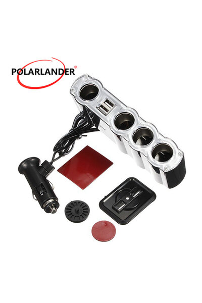 Choice شاحن محول قابس USB مزدوج ولاعة سجائر للسيارة، موسع ومقسم عالمي للسيارة...