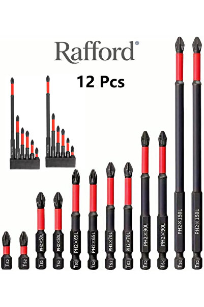 Choice مجموعة رؤوس مفكات مغناطيسية مانعة للانزلاق من رافورد، 12 قطعة، مصنوعة ...