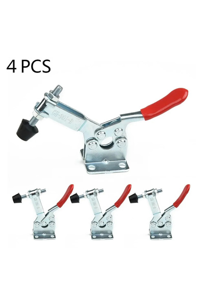 Choice 4PCS GH-201B Toggle Clamp 100kg Quick Release Horizontal Clamps Lockin...