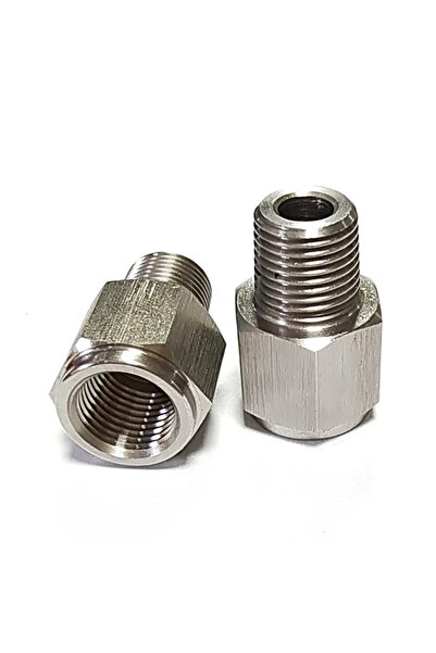 Choice Stainless Steel Oil Pressure Gauge Adapter 1/8NPT Male To M10x1.0 Fema...