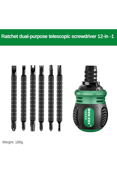 Choice مجموعة مفكات براغي عالية الجودة 12 في 1 مع رأس ثلاثي داخلي قابل للتعدي...