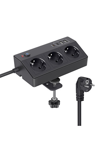 Choice 110-250V EU 3 black Euro specification desktop USB-C PD 20W socket wit...