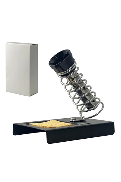 Choice Silver Portable Holder Soldering Tin Stand with Welding Cleaning Spong...