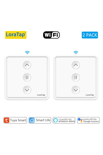 Choice3 عبوتان من ستائر لوراتاب الدوارة، مفتاح زر ضغط، محرك كهربائي ذكي من تويا